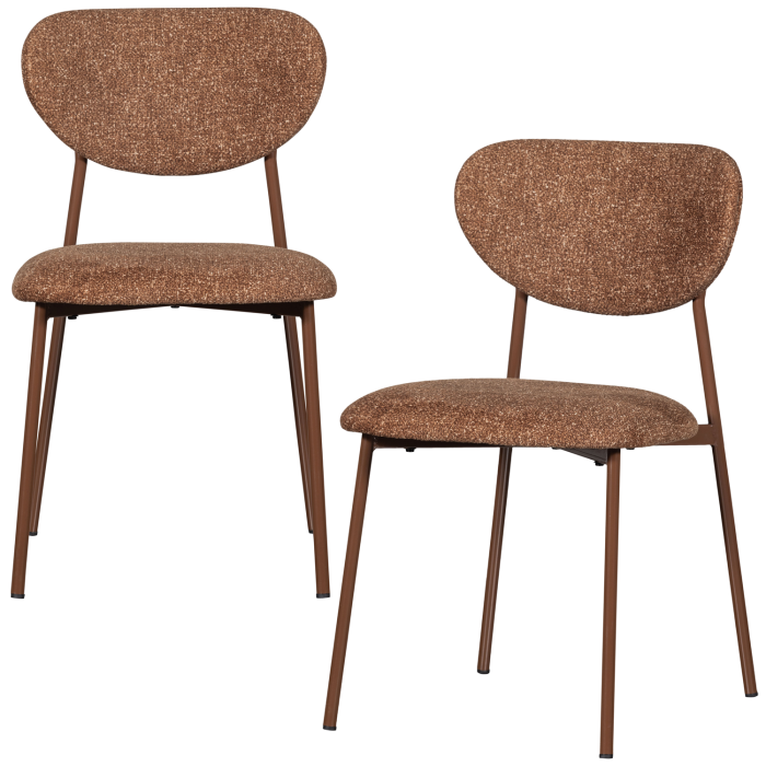 Scaun dining Valor, tesatura, maro, 77 x 46 x 56 cm, WOOOD 377498-B [7]