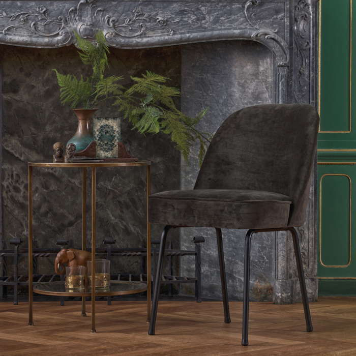 Scaun dining Vogue, catifea, verde inchis, 83 x 50 x 57 cm, WOOOD 800816-D [2]
