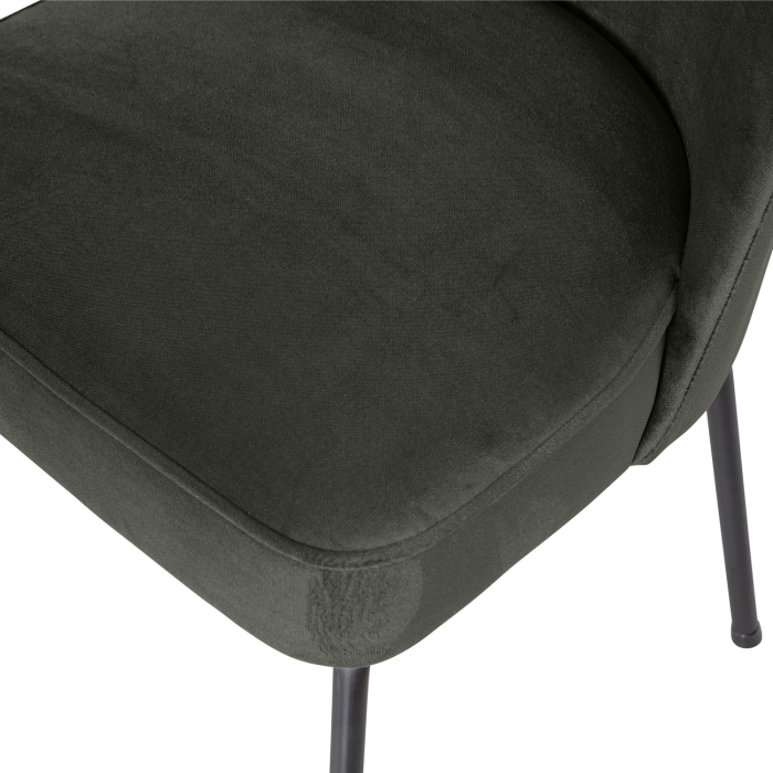 Scaun dining Vogue, catifea, verde inchis, 83 x 50 x 57 cm, WOOOD 800816-D [7]