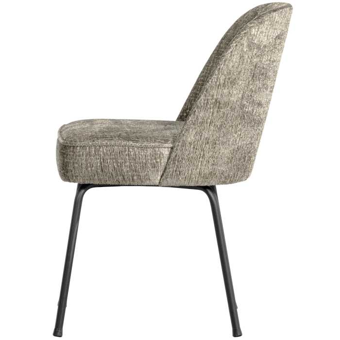 Scaun dining Vogue, poliester, galben grau, 83 x 50 x 57 cm, WOOOD 800816-WH [3]