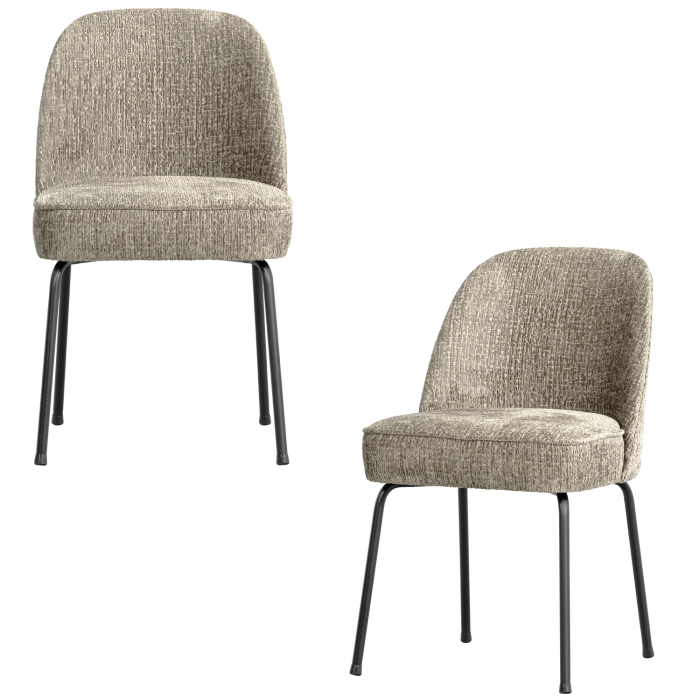 Scaun dining Vogue, poliester, galben grau, 83 x 50 x 57 cm, WOOOD 800816-WH [5]