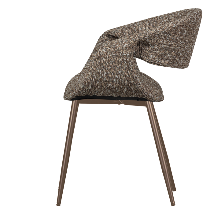 Scaun dining Yossi, poliester, maro, 78 x 57 x 57 cm, WOOOD 377505-BK [4]