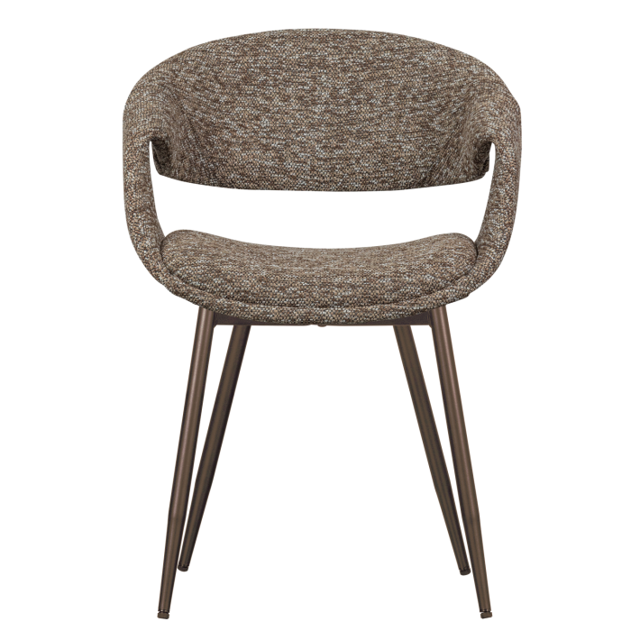 Scaun dining Yossi, poliester, maro, 78 x 57 x 57 cm, WOOOD 377505-BK [3]