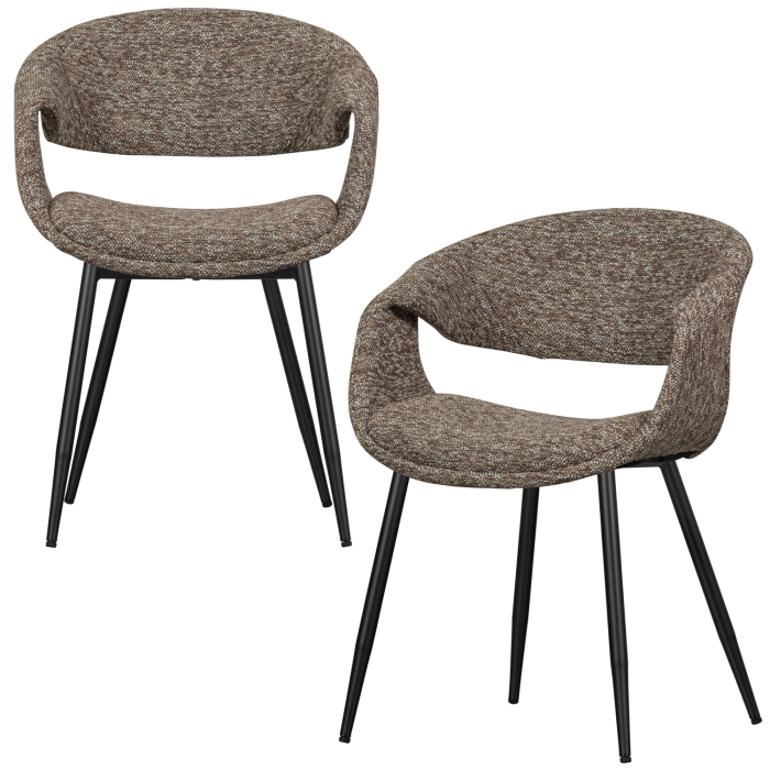 Scaun dining Yossi, poliester, maro, 78 x 57 x 57 cm, WOOOD 377505-BZ [6]