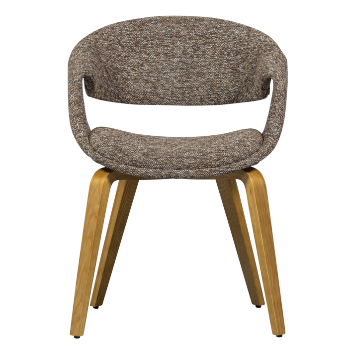 Scaun dining Yossi, poliester, maro/natur, 78 x 57 x 57 cm, WOOOD 377505-BN [3]