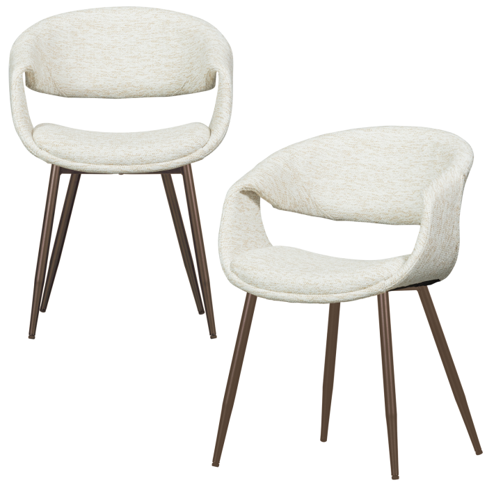 Scaun dining Yossi, poliester, natur, 78 x 57 x 57 cm, WOOOD 377505-NK [6]