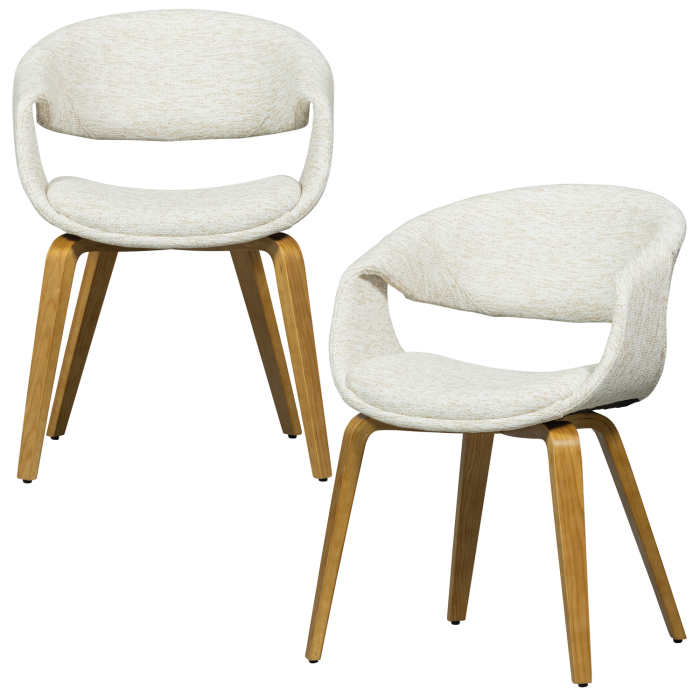Scaun dining Yossi, poliester, natur, 78 x 57 x 57 cm, WOOOD 377505-NN [6]