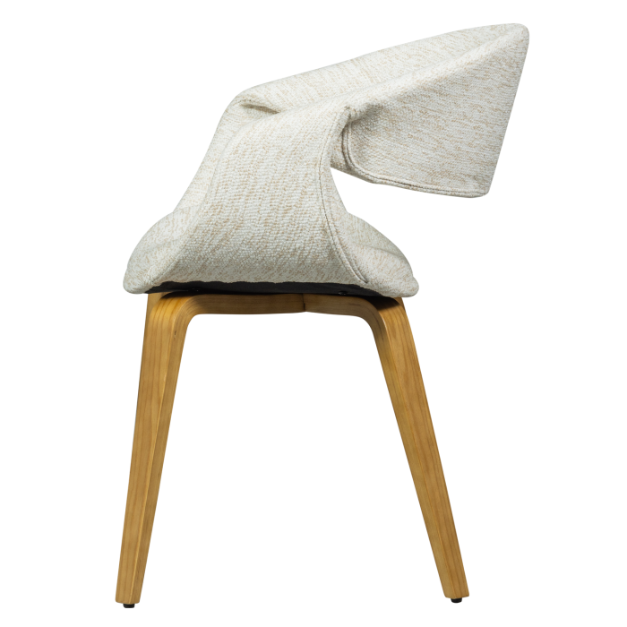 Scaun dining Yossi, poliester, natur, 78 x 57 x 57 cm, WOOOD 377505-NN [4]