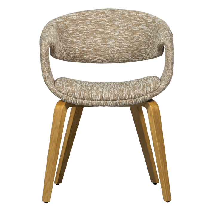 Scaun dining Yossi, poliester, nisipiu, 78 x 57 x 57 cm, WOOOD 377505-ZN [3]