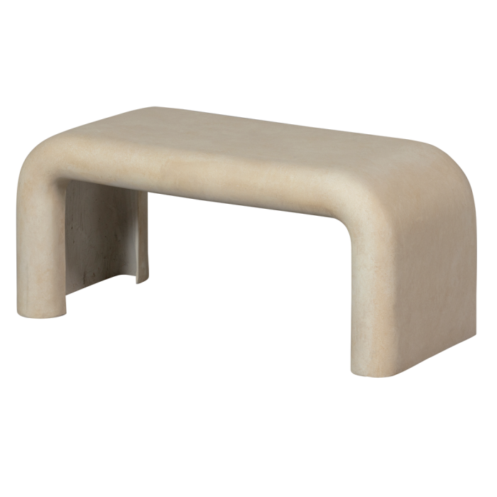 Set 2 masute de cafea Stani, argila armata cu fibra de sticla, natur, 40 x 92 x 42 cm, WOOOD 374006-N [7]