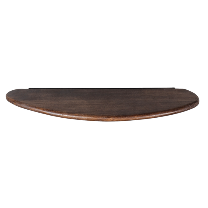 Set 2 rafturi de perete Layer, lemn de mango, nuc, 2 x 50 x 14 cm, WOOOD 801351-W [4]