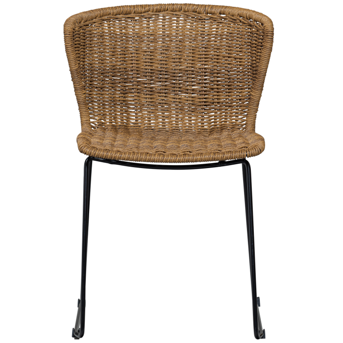 Set 2 scaune de gradina Wings, ratan sintetic, natur, 78 x 55 x 54 cm, WOOOD 378616-NA [4]