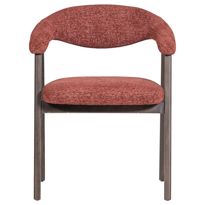 Set 2 scaune dining Avar, tesatura, bordo, 77 x 60 x 60 cm, WOOOD 377990-O [3]