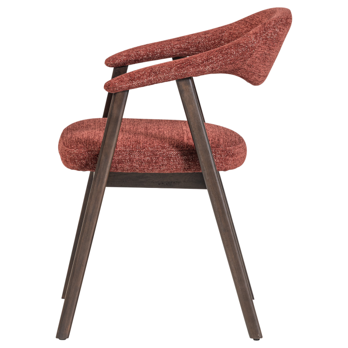 Set 2 scaune dining Avar, tesatura, bordo, 77 x 60 x 60 cm, WOOOD 377990-O [5]