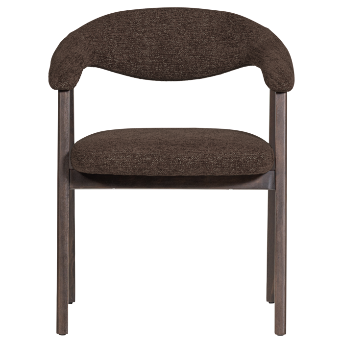 Set 2 scaune dining Avar, tesatura, maro, 77 x 60 x 60 cm, WOOOD 377990-B [3]