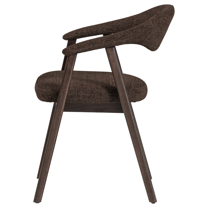 Set 2 scaune dining Avar, tesatura, maro, 77 x 60 x 60 cm, WOOOD 377990-B [5]