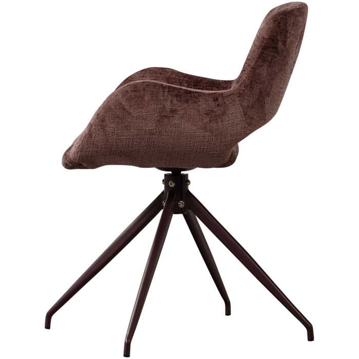 Set 2 scaune dining Eliva, catifea structurata, mov, 82 x 58 x 58 cm, WOOOD 377562-P [5]