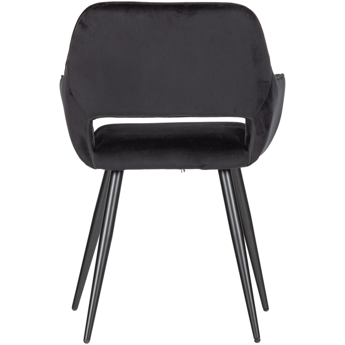 Set 2 scaune dining Jelle, catifea, negru, 80 x 60 x 57 cm, WOOOD 375466-Z [6]