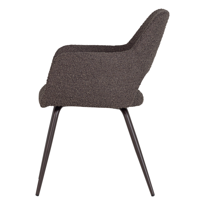 Set 2 scaune dining Jenny, boucle, maro melanj, 80 x 58 x 58 cm, WOOOD 374076-DM [5]