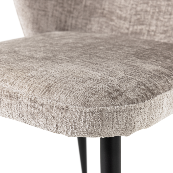 Set 2 scaune dining Luse, catifea, bej, 84 x 57 x 61 cm, WOOOD 377986-B [7]