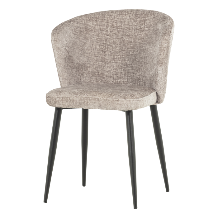 Set 2 scaune dining Luse, catifea, bej, 84 x 57 x 61 cm, WOOOD 377986-B [4]