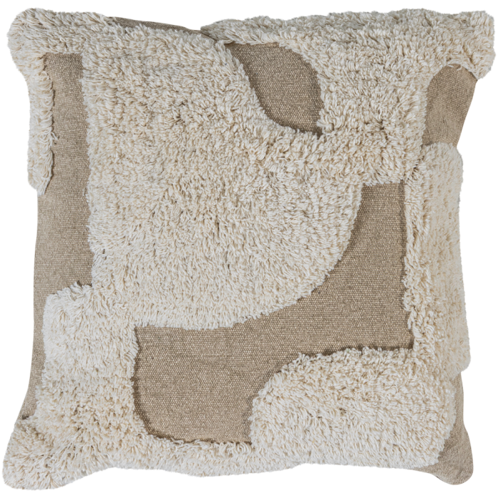Set 3 perne decorative Fayden, bumbac, natur, 45 x 45 x 10 cm, WOOOD 377576-B [3]