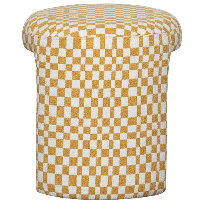 Taburet Charlie, tesatura, galben, 47 x 45 x 45 cm, WOOOD 374079-G [5]