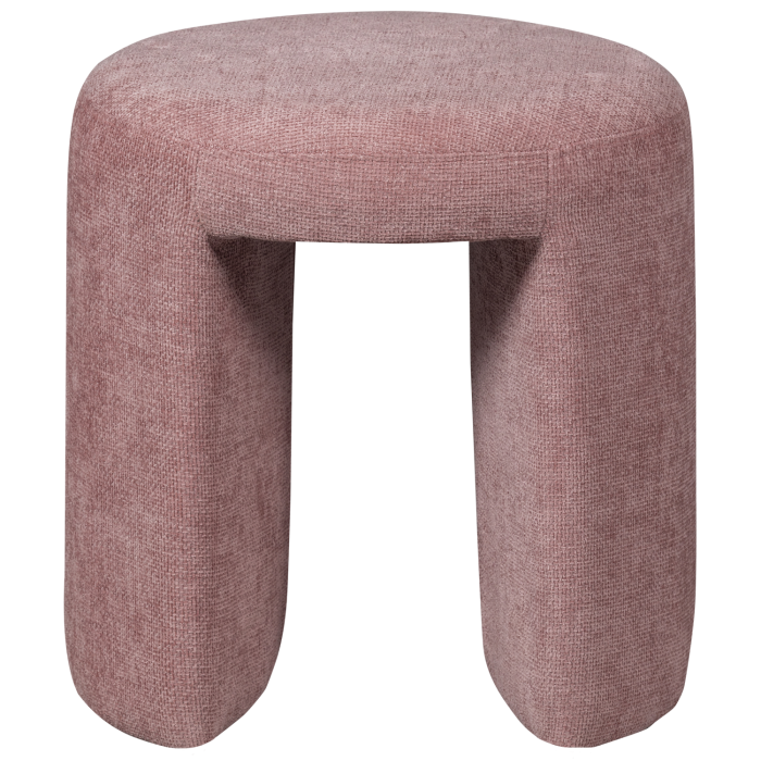 Taburet Charlie, tesatura, roz pudrat, 47 x 45 x 45 cm, WOOOD 374079-B [4]
