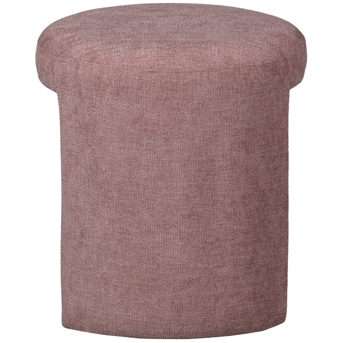 Taburet Charlie, tesatura, roz pudrat, 47 x 45 x 45 cm, WOOOD 374079-B [5]
