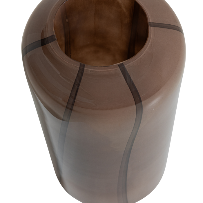 Vaza decorativa Arles, sticla, maro, 40 x 20 x 20 cm, WOOOD 377477-B [3]