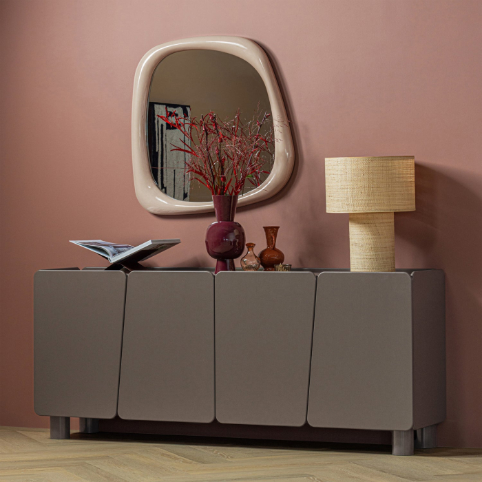 Vaza decorativa Auri, metal, rosu vin, 38 x 20 x 20 cm, WOOOD 377804-R [3]