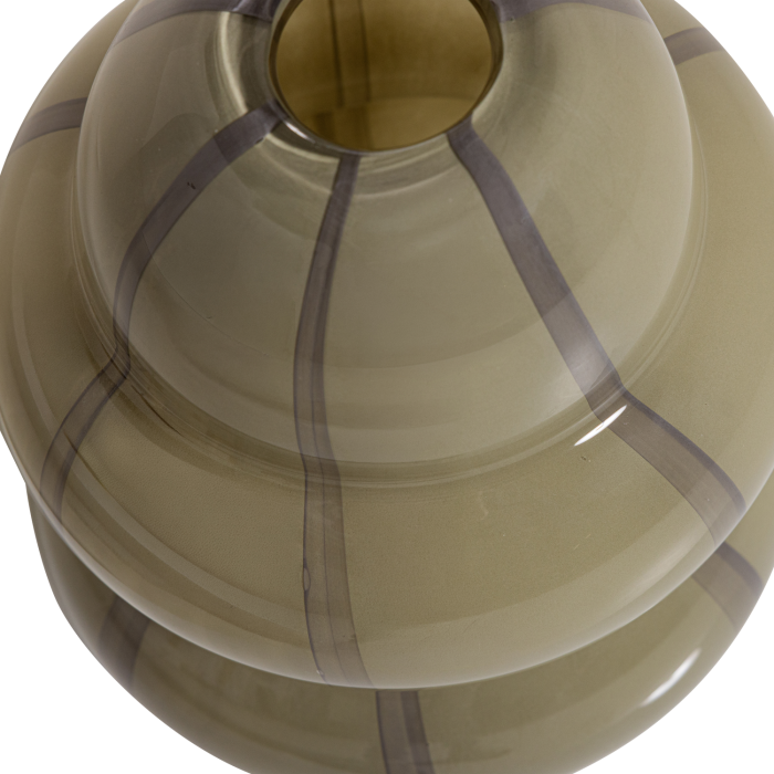 Vaza decorativa Kency, sticla, gri, 32 x 23 x 23 cm, WOOOD 377478-G [4]