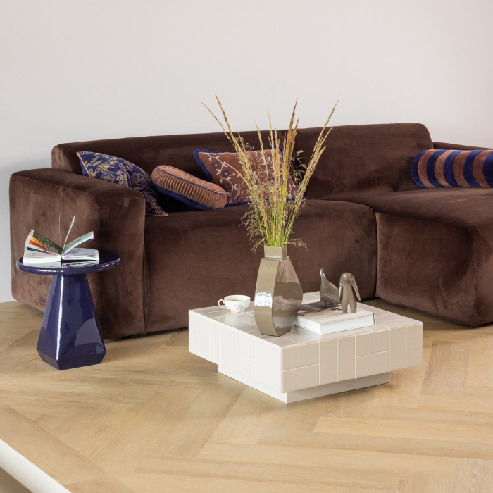 Vaza decorativa Kimi, metal, maro mocha, 30 x 26 x 7 cm, WOOOD 377970-M [3]
