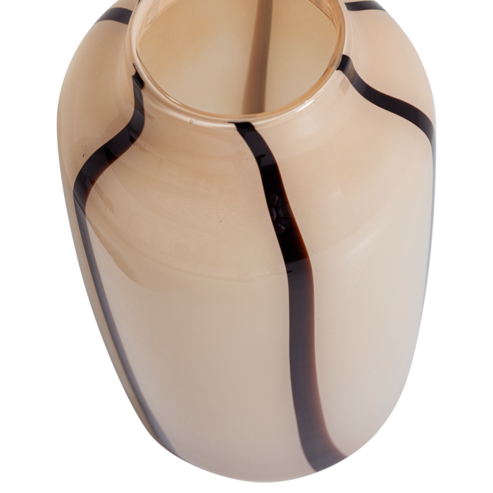 Vaza decorativa Selena, sticla, bej, 35 x 18 x 18 cm, WOOOD 377479-N [3]