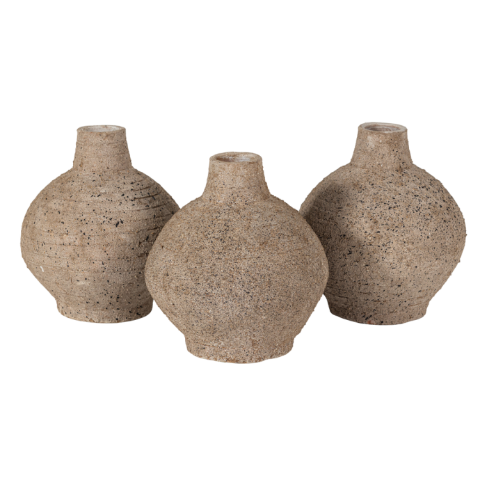 Vaza decorativa Sive, argila, nisipiu, 25 x 22 x 22 cm, WOOOD 377851-Z [6]