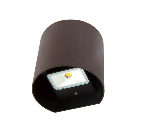 Iluminat exterior - Aplica LED cilindrica, 2x3W, 3000K, IP54, aluminiu, ruginiu, Dablerom 3-691781