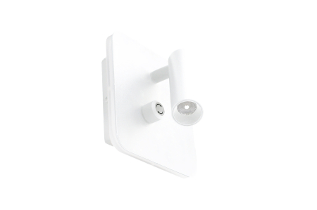 Aplice interior - Aplica LED cu spot, 3W+6W, 3000K, IP20, aluminiu, alb, Dablerom 3-6610