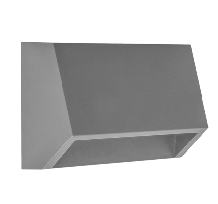 Aplice exterior - Aplica LED dreptunghiulara, 2W, 3000K, IP65, policarbonat, gri, Dablerom 3-9786