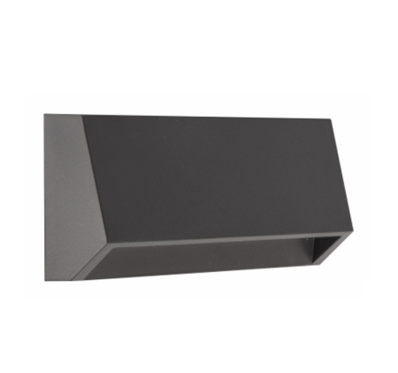 Aplice exterior - Aplica LED dreptunghiulara, 3W, 3000K, IP65, policarbonat, grafit, Dablerom 3-9771