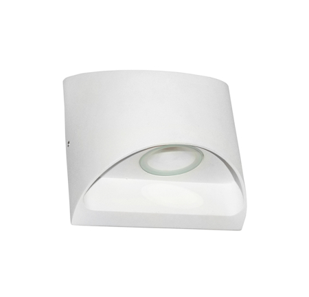 Iluminat exterior - Aplica LED ovala, 2x3W, 3000K, IP54, aluminiu, alb, Dablerom 3-691110