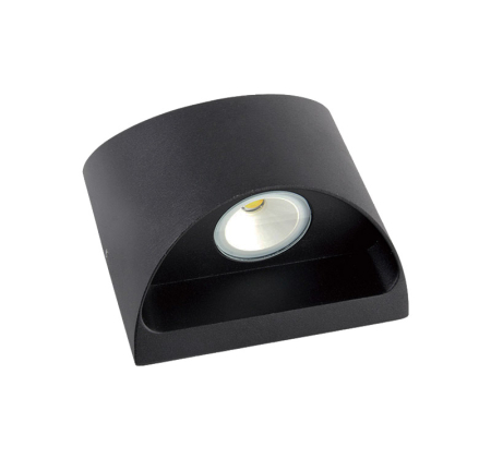 Iluminat exterior - Aplica LED ovala, 2x3W, 3000K, IP54, aluminiu, negru, Dablerom 3-691111