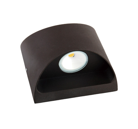 Iluminat exterior - Aplica LED ovala, 2x3W, 3000K, IP54, aluminiu, ruginiu, Dablerom 3-691181