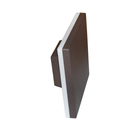 Iluminat exterior - Aplica LED patrata, 10W, 4000K, IP54, aluminiu, ruginiu, Dablerom 9-898981