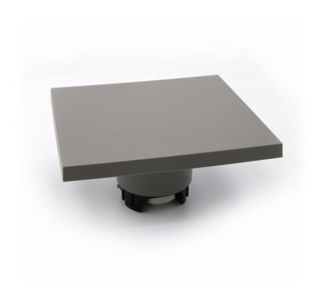 Aplica LED patrata, 8W, 3000K, IP65, policarbonat, gri, Dablerom 9-89086 [1]