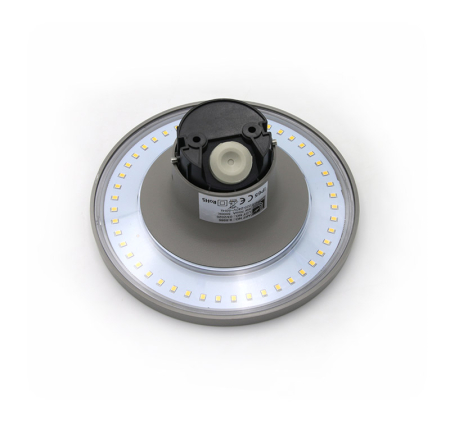 Aplica LED rotunda, 8W, 3000K, IP65, policarbonat, gri, Dablerom 9-8986 [2]