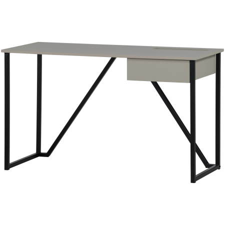 Birouri - Birou New Julius, lemn de pin, gri prafuit, 75 x 126 x 53 cm, WOOOD 373899-D