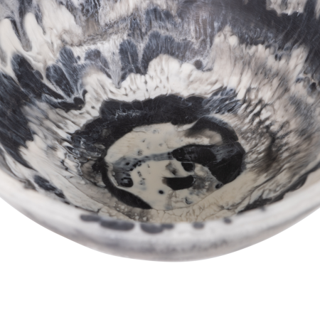 Bol decorativ Evo, rasina epoxidica, negru, 13 x 30 x 30 cm, WOOOD 377802-Z [4]