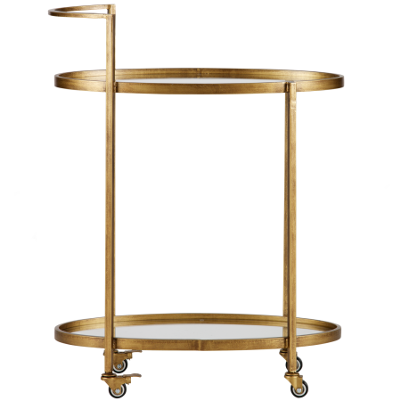 Carucior de servire Push, metal, alama antichizata, 86 x 67 x 35 cm, WOOOD 800691-B [3]