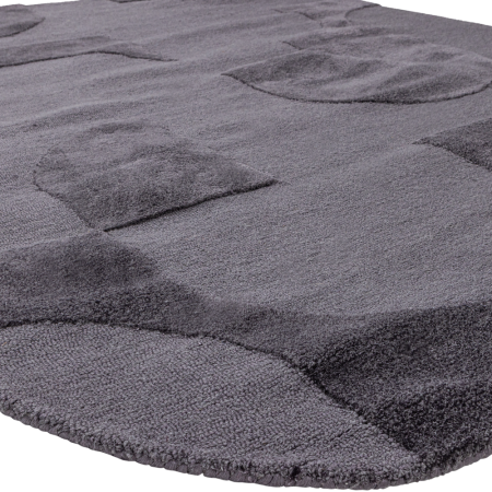 Covor Livo, lana, gri, 1 x 170 x 240 cm, WOOOD 377796-G [2]