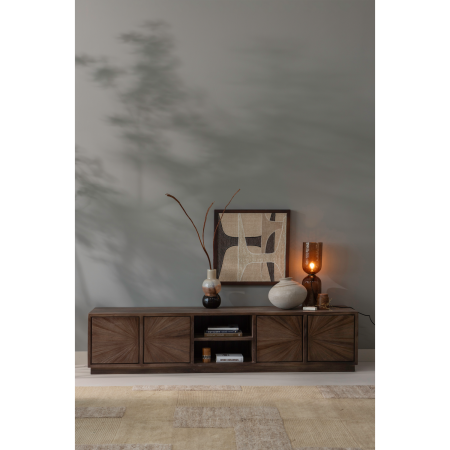 Decoratiune de perete Anno, bumbac, natur, 60 x 60 x 10 cm, WOOOD 377578-N [2]